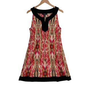 Style&co. Shift Dress Womens Petite XL Multicolor Geo Print Sleeveless Pullover